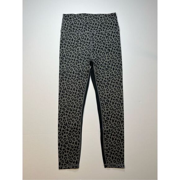 Anthropologie Allfenix Charcoal Jagger 7/8 Legging Grey Animal Print Size Medium - Picture 1 of 10
